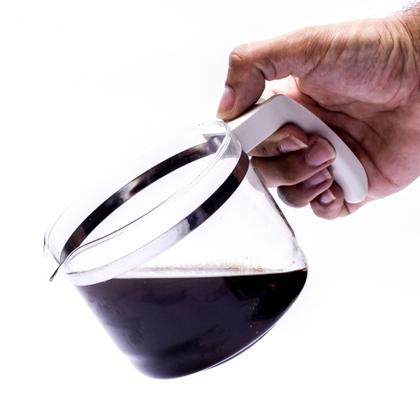 Imagem de Jarra Reposição Cafeteira Elétrica Compatível NKS 108 Ref 518 Vidro Temperado Alça Branca