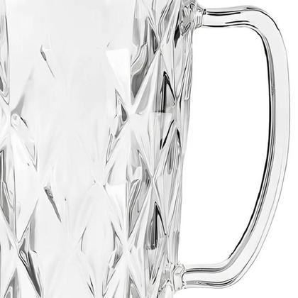 Imagem de Jarra Reta Diamond Transparente Borda Dourada 1200ml Gamma