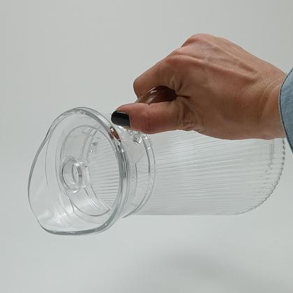 Imagem de Jarra suco água acrilico vidro 1,6 litros transparente com alça