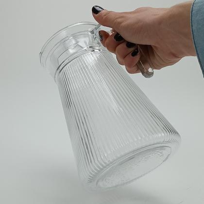 Imagem de Jarra suco água acrilico vidro 1,6 litros transparente com alça