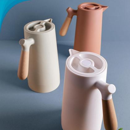 Imagem de Jarro Térmico Para Original E Chá Com Alça Resistente E Cabo Preto Com Garantia