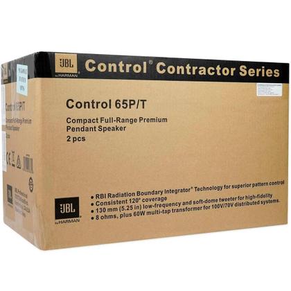 Imagem de JBl Professional Control 65 P/T Par de Caixas Acústicas Compactas Pendentes 5,25" Pol. 75W 8 Ohms Full Range Preto