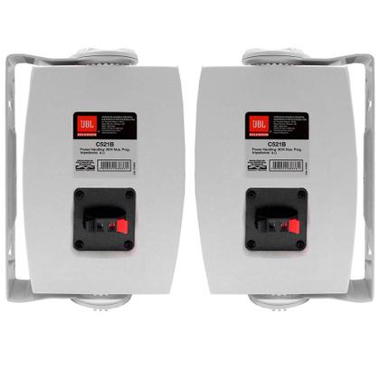 Imagem de JBL Selenium C521B Par de Caixas de som para ambiente interno e externo 40 watts Branco