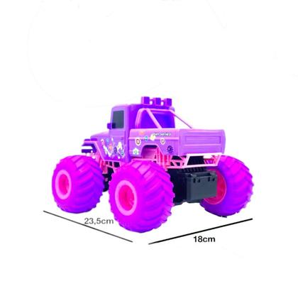 Imagem de Jeep Rosa Brinquedo Recarregável Off Road de Controle Remoto