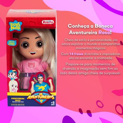 Imagem de Jessica Aventureira Com Som 27cm Lucas Neto Nova 1081