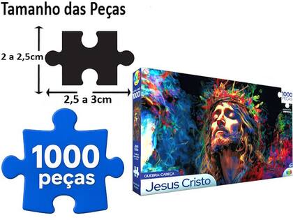Imagem de Jesus Cristo Brinquedo Educativo Quebra Cabeça 1000 PÇs