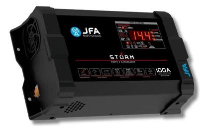 Imagem de JFA Storm 100A Bivolt Fonte Carregador Automotivo com Medidor SCI Bateria