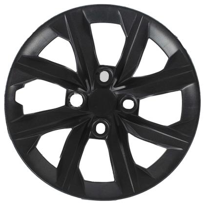 Imagem de JG 4 Calota Gol G7 2019 2020 Aro 14 Preto Brilhante com Emblema