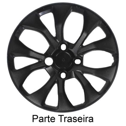 Imagem de JG 4 Calota Onix 2017 2018 2019 Aro 15 Black Piano com Emblema