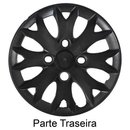 Imagem de JG 4 Calota Palio Fire Economy Flex Aro 13 Prata Metálico com Emblema