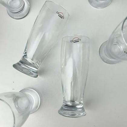 Imagem de Jg 6 Copos Chopp Vidro 200ml Taça Tulipa Cerveja Incolor