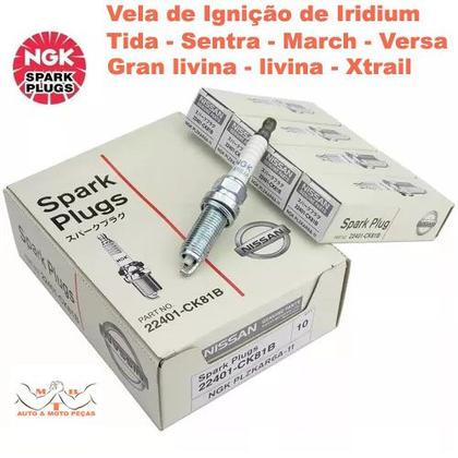 Imagem de JG de vela Iridium Tida March Versa Sentra Livina PLZKAR6A11