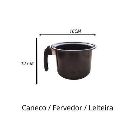 Imagem de jg panelas cerâmica fogão cooktop elétrico indução 5peçasc