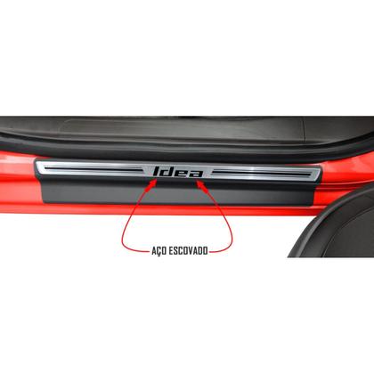 Imagem de Jg Soleira Idea 2005 a 2016 4p Preto Elegance Aço Escovado
