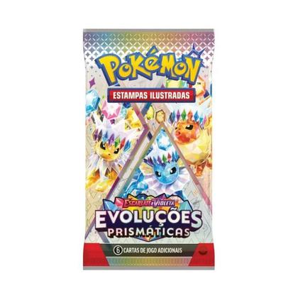 Imagem de Jgs brinq carton pokemon ev8.5 blister quadruplo evoluçoes prismaticas copag - certificado fsc 35275