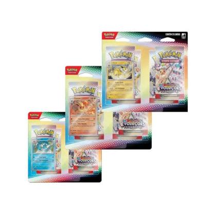 Imagem de Jgs brinq carton pokemon ev8.5 blister quadruplo evoluçoes prismaticas copag - certificado fsc 35275