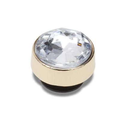 Imagem de Jibbitz círculo de pedraria dourado unico