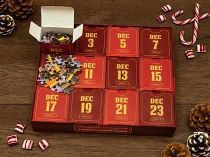 Imagem de Jigsaw Puzzle Advent Calendar Mindmade 2024 com 12 x 100 unidades