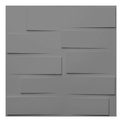 Imagem de JK Kit 16 Placas 3D 50x50cm Dubai Cinza