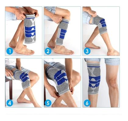Imagem de Joelheira 3d Com Silicone Patelar E Espiral De Estabilidade