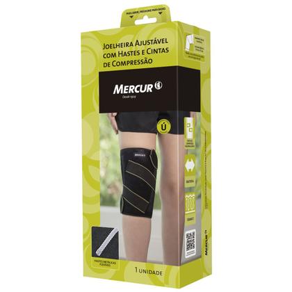 Imagem de Joelheira Ajustável com Hastes e Cintas de Compressão Mercur
