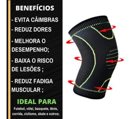 Imagem de Joelheira Alta Compressão Exercicios Tensor Joelho Musculos