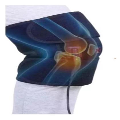 Imagem de Joelheira aquecedor magnetica infrared fisioterapia relaxamento muscular artrite dor ortopedica
