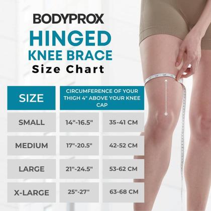 Imagem de Joelheira articulada Bodyprox para homens e mulheres Joelho inchado