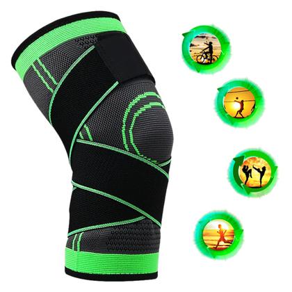 Imagem de Joelheira Articulável Elástica Sports Cinta Ajustável Joelho Acessório Esportivo LE6104