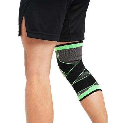 Imagem de Joelheira Articulável Elástica Sports Cinta Ajustável Joelho Acessório Esportivo LE6104