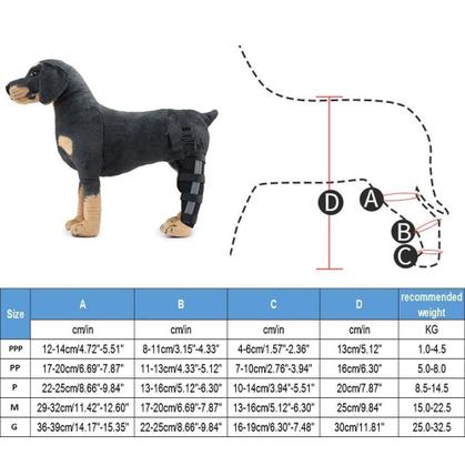 Imagem de Joelheira Cães Gato Cachorro Ajuda Na Luxação Da Pata - M