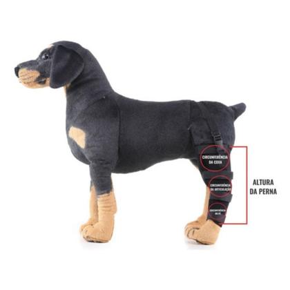 Imagem de Joelheira Cães Gato Cachorro Ajuda Na Luxação da Pata Tala PPP/PP/P/M/G