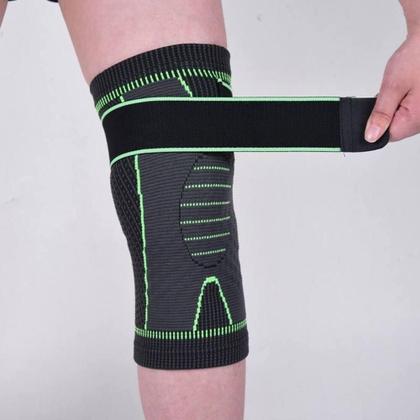 Imagem de Joelheira Compressao Ajustavel Tensor Alivia Dor Articulada Joelho exercício funcional Corrida Beach Tennis