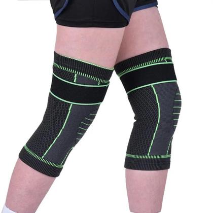 Imagem de JOELHEIRA COMPRESSAO AJUSTAVEL TENSOR ALIVIA DOR ARTICULADA JOELHO Exercício Funcional CORRIDA BEACH TENNIS