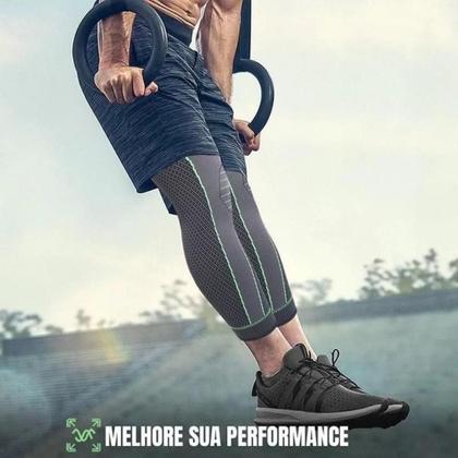 Imagem de Joelheira Compressao Meia Termica 3/4 Esporte Corrida Tensor