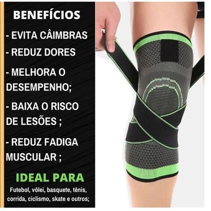 Imagem de Joelheira Compressão Ortopédica Tensor Joelho  Volei Cor Cinza Tamanho Único