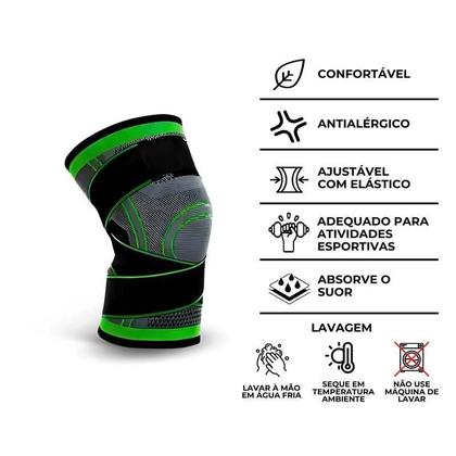 Imagem de Joelheira De Alta Compressão Bandagem Elástica Estabilidade