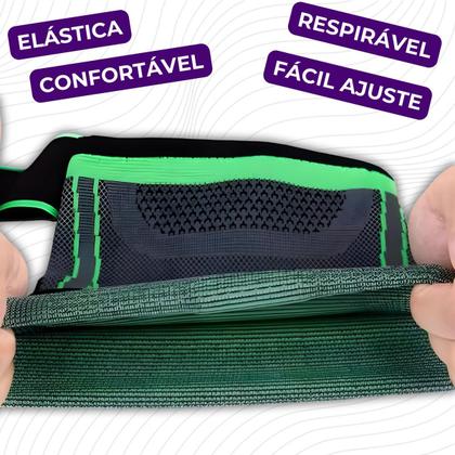 Imagem de Joelheira de Compressão Articulada Ortopédica Com tiras autocolantes Reforçado Elástica Flexível MBFit