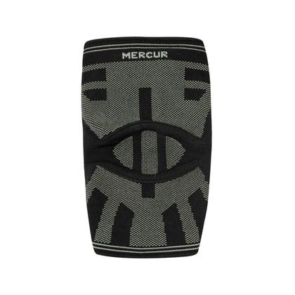 Imagem de Joelheira de Compressão Elástica Mercur - Preto/Grafite - Tamanho P - Unidade