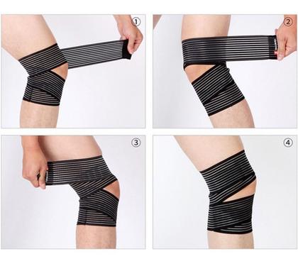 Imagem de Joelheira De Compressão Faixa De Proteção Multiuso Ajustavel