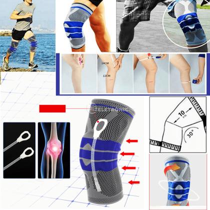 Imagem de Joelheira De Compressao (L) Tensor Joelho Flexivel Dores Juelho LG333LBRAZ