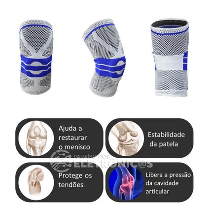 Imagem de Joelheira De Compressao (L) Tensor Joelho Flexivel Dores Juelho LG333LBRAZ