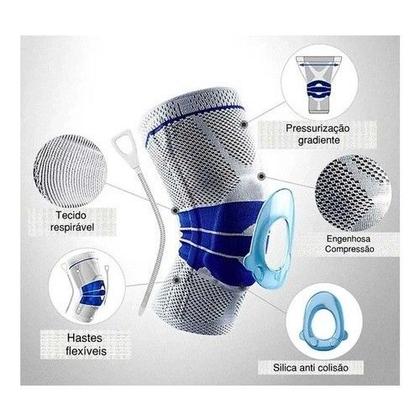 Imagem de Joelheira de Compressão Ortopédica Esportiva Exercício Funcional Academia