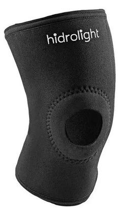 Imagem de Joelheira Elastica Compressão Ortopedica Longa Reforço Patelar Neoprene e Orificio Hidrolight