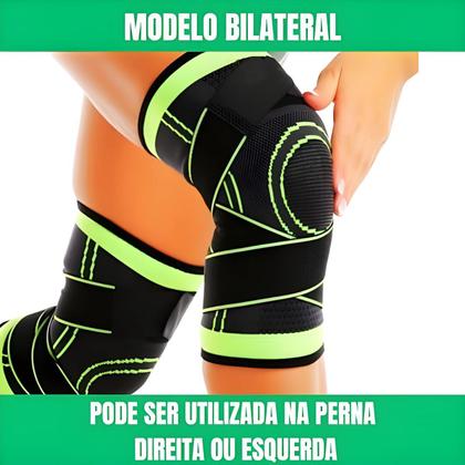 Imagem de Joelheira Elástica de Compressão Ortopédica Ajustável