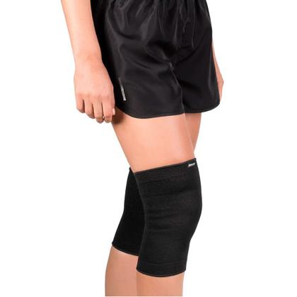 Imagem de Joelheira Elástica Mercur Preta Tamanho M com 1 Par