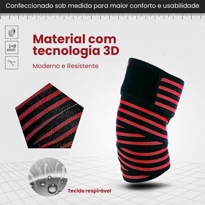 Imagem de Joelheira Elastica Ortopédica Compressão De Patelar Fitness