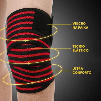 Imagem de Joelheira Elastica Ortopédica Compressão De Patelar Fitness