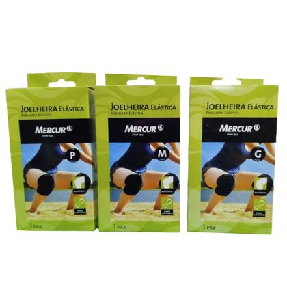 Imagem de Joelheira Elástica Preta Média 1 Par - Mercur