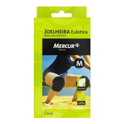 Imagem de Joelheira Elástica Preta Tam M BC0633-BP Mercur Preto